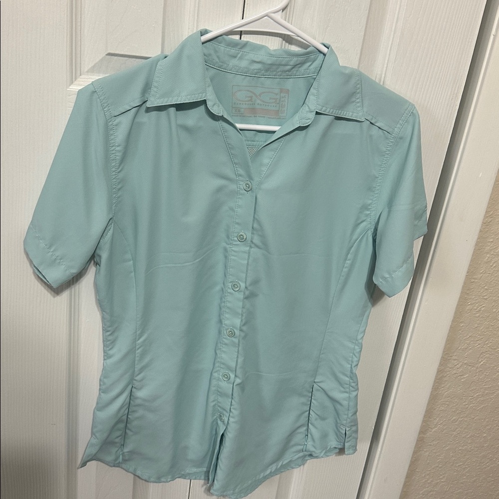 NWOT Teal GameGuard Women’s Button Up